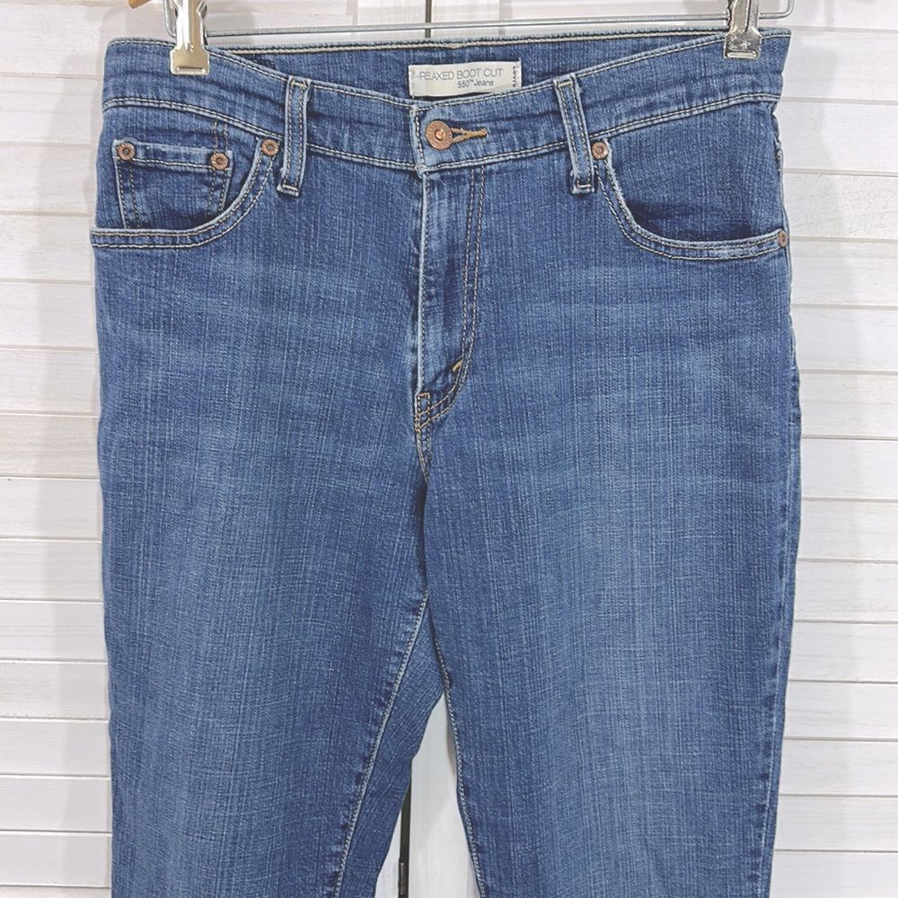 Levi's Vintage Y2K Levi’s 550 Relaxed Boot Cut Jeans. Size 8L 8 Long Y2k - Picture 5 of 14